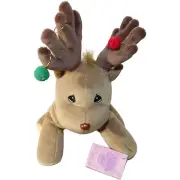VTG 1998 Precious Moments Tender Tails Reindeer Plush Animal Bean Bag #381969