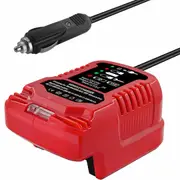 Mini Car Charger Replacement for Milwaukee 18V Battery with LED Display Charger