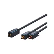 Clicktronic 3.5mm Female to Stereo RCA Male 0.1m