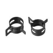 Steel Band Clamp 17mm Hose Tube Spring Clips Clamp Black Manganese Steel 10Pcs