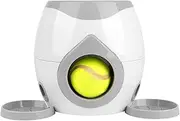 AEDNX Interactive Dog Tennis Ball Throwing Machine,Dog Thrower Launcher Tennis Ball,Automatic Dog Ball Launcher,Automatic Ball Launcher for Dogs,for Interactive Play Training(Dark Gray)