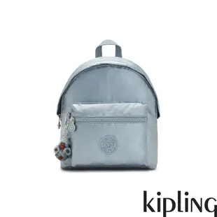 Kipling 月光藍佐蘇打汽水造型簡約後背包-REPOSA
