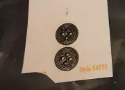 #106 LA MODE 1/2" ANTIQUE GOLD DECORATIVE BUTTONS