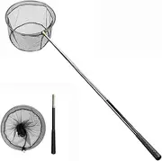 Mingjieus Pool Skimmer Net with Stainless Steel Telescopic Pole,58" Extendable Leaf Skimmer Pool Rake Pool Nets for Cleaning Above Ground Inground Swimming Pool, Pond,Spas,Hot Tub