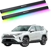 MOMOAU Plug-N-Play Electric Running Boards with LED Lights Compatible with 2016-2019 Toyota RAV4 | Automatic Retractable Power Steps, 600LB Capacity, Anti-Slip Surface, Vehicle-Specific Fit