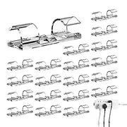 Adhesive Cable Clips, Small Cord Holder, Clear Wire Holders for Wall, Strong Cord Organizer Under Desk, Wall Wire Organizer