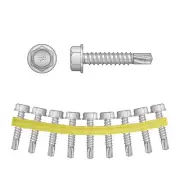 QuikDrive X1S1214 - #12 x 1" Steel Decking Screws 1500ct
