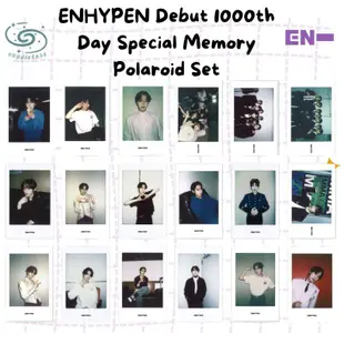 POLAROID 寶麗來套裝 ENHYPEN DEBUT 1000th 特別記憶 K-Pop 光面覆膜照片