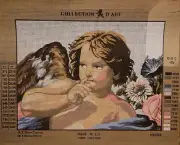 Printed needlepoint Tapestry Gobelin 40x50 Cm Angel Canvas Only
