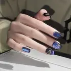 Handmade Press-On Nails | Planet Series - Deep Space Kyanite