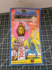 Masters Of The Universe Skeletor Toothpaste Topper Colorforms 1984 NOS Sealed