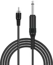 Bolvek RCA to 6.35mm 1/4 inch, 6 FT RCA Male to 6.35mm TS Mono Male Jack Adapter Audio Cable for Speaker Mixer Amplifier TV AV Receiver Guitar