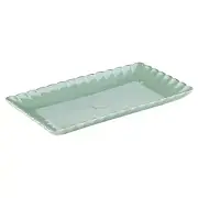 Ashdene Parisienne Pearl Rectangular Serving 25.5x14.5cm Platter Aquamarine