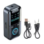 Bluetooth 5.4 Audio Music Wireless Receiver AUX 3.5mm Home Car Adapter W/ Cable