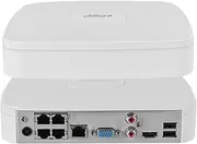 DaⲎua NVR4104-P-EI NVR4104-P-EI 4CH 4PoE WizSense AI Network Video Recorder, 1U H.265+/H.264+ 80Mbps, Face Recognition, 3rd-Party Camera Support, Plug-and-Play with DaⲎua Cameras(No HDD Included)