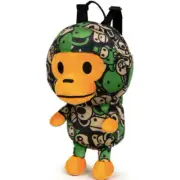 Baby Milo Store By A Bathing Ape Plush Doll Backpack Green 2024 SS Model Japan