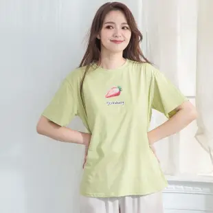 【Wonderland】Strawberry棉質短袖T-shirt(3色)