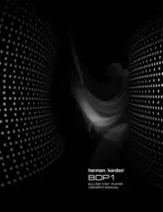 Harman Kardon BDP-1 Blu-Ray Disc Player Owners Manual