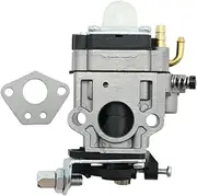 15mm Carburetor with Gasket 43cc 50cc 52cc 2-Stroke Carburetor, Replacement for Mini Pocket Rocket Bikes