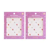 2x Oh Flossy Non-Toxic Kids Nail Stickers Art Manicure Design Magic Garden 3y+