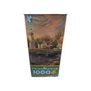 Ceaco Thomas Kinkade Puzzle 1000 Pc Serenity Cove With Poster New-Sealed (138)