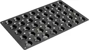 [Lurch] FlexiGastro 67207 Baking Mould Made from 100% BPA-Free Platinum Silicone 40 Mini Tartlets 53 x 32.5 cm Black