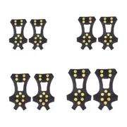 1pair Reliability Antiskid Footwear Ice Grippers Spikes Climbing Crampons