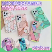Case for iPhone 14 13 12 11 Pro Max XR XS Marble Phone Shockproof Cover Silicone
