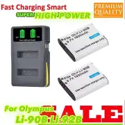 Li-ion Battery Pack & Charger For Ricoh DB-110 GR III WG-6 G900 Digital Camera