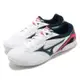 Mizuno 桌球鞋 Crossmatch Plio RX4 男鞋 美津濃 基本款 運動鞋 緩震 透氣 白 藍 81GA183014