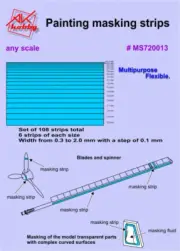 Masking strips for painting models, scale 1/72 Dan Models MS720013
