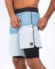 Rip Curl Mens 38 MIRAGE COMPRESSION ULTIMATE Boardshorts Shorts Blue Rrp$199.99