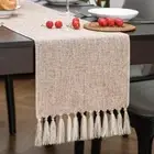 Beige Table Runner 72 Inches Table Runner, 13x72" Classic Burlap/Oatmeal Beige