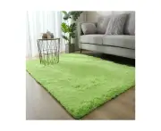 Fluffy Area Rugs for Bedroom Living Room, Indoor Carpets for Boys Girls Teenagers and Adults, Super Soft Kids' Nursery Decor Rugs-fruit green