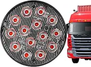 Flashing Lights for Vehicles | Round Emergencies Lamp - 12-24V 14 LED Warning Light Flashing Truck Side Marker Lamp for Car Construction Vehicles