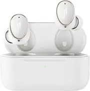 1MORE EVO Noise Cancelling Earbuds, Bluetooth 5.2, Audiophile Headphones with Dual Drivers, Adaptive ANC, HiFi Sound, LDAC, Hi-Res Audio Wireless, 6 Mics for Calls, 28H, Wireless Charging, White