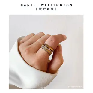 Daniel Wellington 戒指 Emalie 經典雙色戒指-玫瑰金x沙漠灰(DW00400053)/ 54