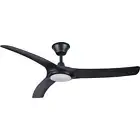 Aqua V2 70" DC Hunter Pacific Ceiling Fan and LED Light in Matt Black