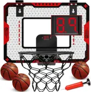 Indoor Basketball Hoop for Kids Mini Basketball Hoop with Electronic Scoreboard