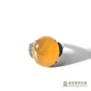 【Fubibaoding jeweler 富璧寶鼎珠寶】蜜糖黃冰種翡翠戒(天然A貨 黃翡 翡翠)