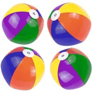 Inflatable Rainbow Beach Balls 28cm (Pack of 12)