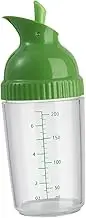 Salad Dressing Shaker Oil Bottle Salad Shaker Dispenser, Liquid Condiment Container Household, Green