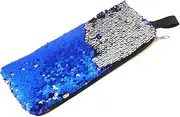 GRIRIW Shiny Sequins Pencil Bag Portable Zipper Handbag for Stationery Cosmetics Phone Multifunctional Pouch Lightweight Design for Boys and Girls Adults