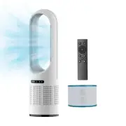 Tower Fan, 31.5Inch Cooling Bladeless Fan, Floor Fan Combo 80° Oscillating