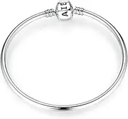 [DUUDAH] Women's Jewellery 925 Sterling Silver Pendant Beads,925 Sterling Silver Charming Bracelets Fashion L Woman Bracelet Bangles Luxury Jewelry (Color : OneColor, Size : 21cm)