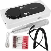 FOMIYES Rechargeable Nail Drill Machine White Portable Electric Nail File For Professional Nail Salon Acrylic Nail Drill Gel Polish Remover Manicure Tools