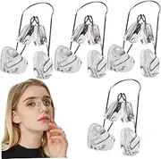 Nose Lifter 4Pcs Nose Shaper, Soft Silicone Straightener Lifter, Pain-Free Comfortable Deviated Septum Corrector for Adults and Teens Beauty Tools