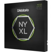 D'Addario NYXL45125 Bass Guitar Strings 5-String Top Med Btm 45-125 Long Scale
