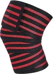 Knee Wraps for Weightlifting | Squatting Knee Sleeves for Weight Lifting | Work out Knee Support, Knee Straps, Knee Compression Sleeve, Gym Knee Brace for Weightlifting