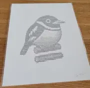 Mike Mitchell - Black and Yellow Broadbill - ASCII Variant Ed. of 25
